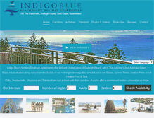 Tablet Screenshot of indigoblue.com.au